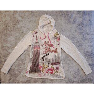 Official Empire State Building Store Womens Medium Crocheted Hoodie